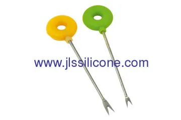 Donut Style Silicone Fruit Fork 
