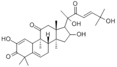 19-Norlanosta-1,5,23-triene-3,11,22-trione,2,16,20,25-tetrahydroxy-9-methyl-,( 57251316,9b,10a,16a,23E)- CAS 2222-07-3