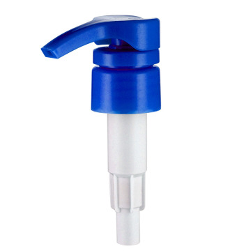 rode en blauwe kleur aangepaste gladde sluiting lege plastic shampoo bottle lotion pomp dispenserp pomp 28/410