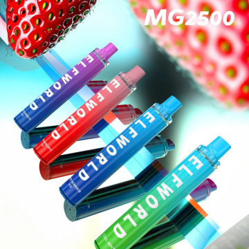 저렴한 elfworld mg2500 퍼프 오리지널 일회용 vape 펜