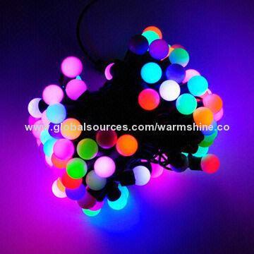 LED Ball String Light in Various Bulb Colors