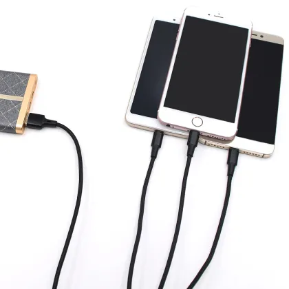 Yijiashishang Drop Shipping Quick Charge 3-In-1 OEM Micro USB Connector Charger USB Cable Charging Kable