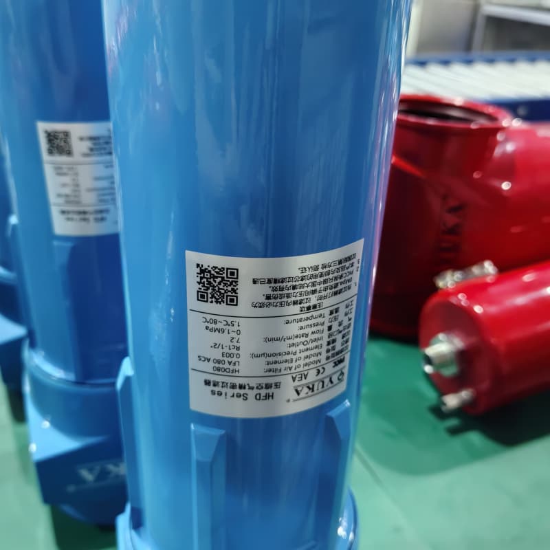 air filter cartridge with 0.25 bar pressure loss