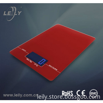 Digital square kitchen scale with Overload indication