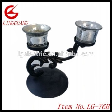 Victorian Style Ornate Candelabra Crystal Cabdle holders