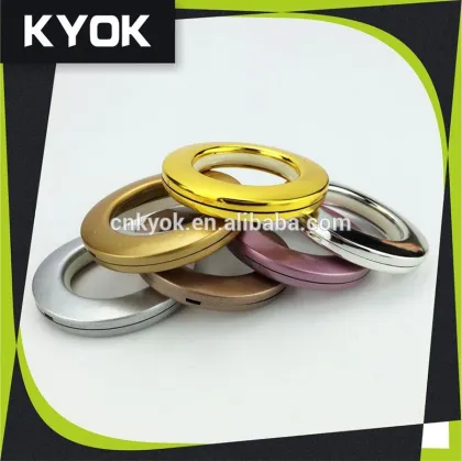 KYOK circular with diamond self locking curtain ring , curtain pole silent rings for roman pole