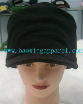 knitted cotton fashion cap with pre-curved peak