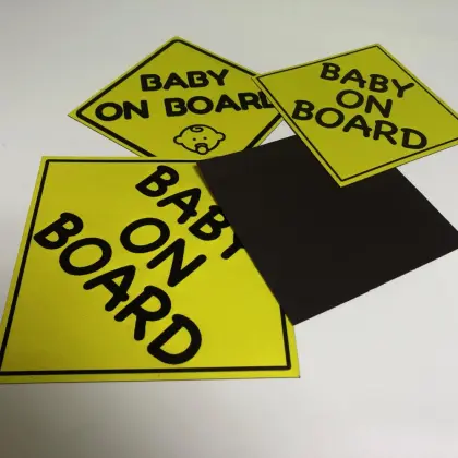 Custom Mama in car Magnet Sticker