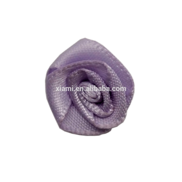 custom make well design cute flower shape shoe decorated satin flower