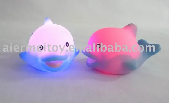 Promotional Custom Floating Bath Dolphin Vinyl Rubber Toy OEM 6P PVC
