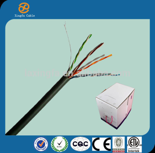 high quality fluke passed UTP 1000 ft cat5e cable with ROHS