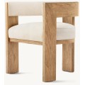 Silla de comedor moderna en madera maciza de fresno
