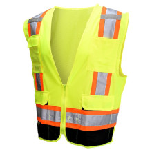 Veste de segurança de alta visibilidade personalizada com bolsos