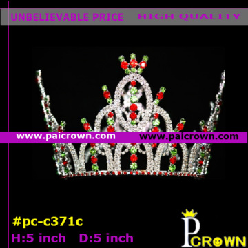 Silver round  king pageants tiaras crowns