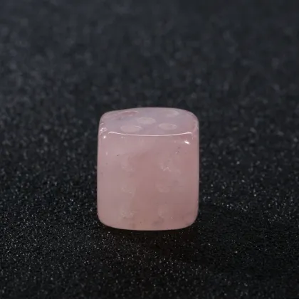 Natural stone loose gemstones dice mahjong 13 semi gem carved jade games crafts 15mm