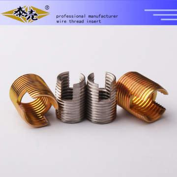 302 self tapping threaded inserts with cutting bores