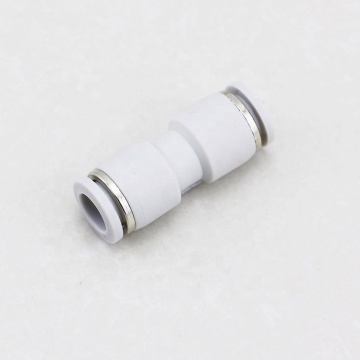 PU Type Straight Union 8mm White Plastic SMC Pneumatic Fitting