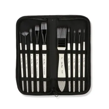 Wholesale High Quality 10pcs Nylon Painting Synthetic Artist Brushes Set