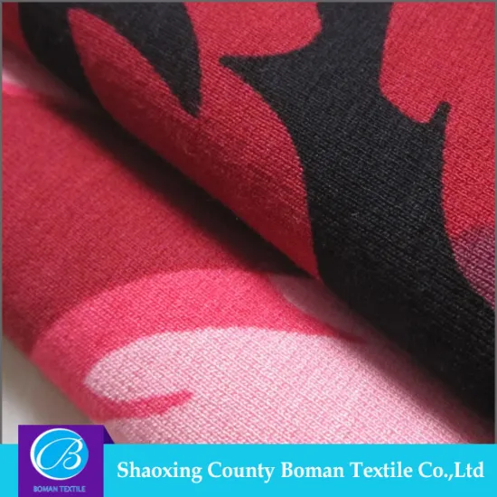 Textile supplier New style Dress Printed ponti roma knit fabric