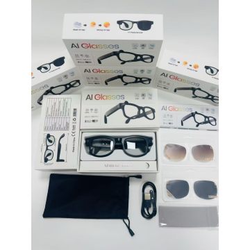 AIMB-G2 Pro AI Gafas inteligentes Cámara HD de 8MP | Grabación de vídeo 1080P y traducción AI OEM al por mayor