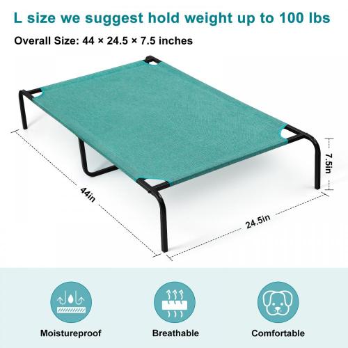 Waterproof Elevated Dog Bed for Large Dogs