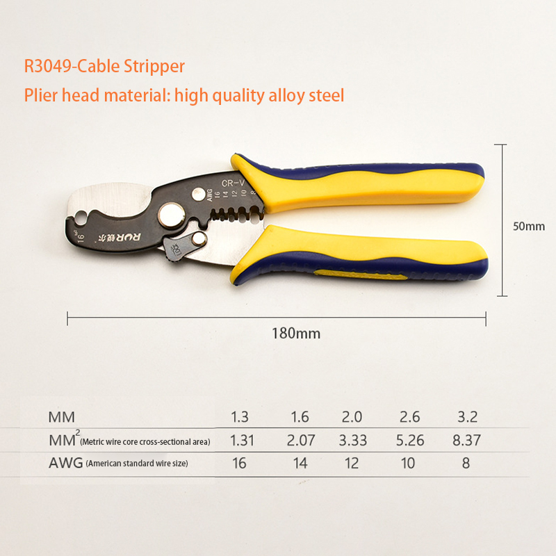 Multifunctional Manual Pliers Tools Professional Grade Wire Cutter Thin Leather Cable Strippers