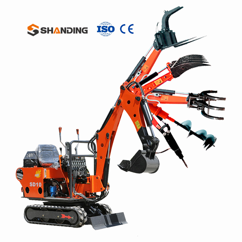 1t mini excavator cel mai bun micro-digger sd10s