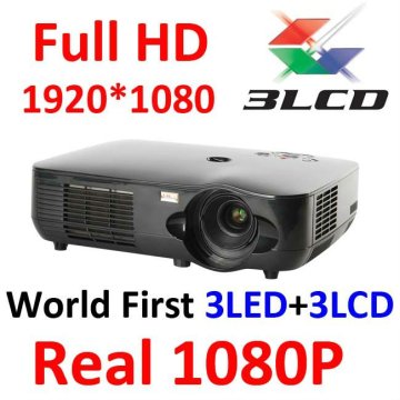 Cre X1000 LED Projector 6000h 3LCD+3LED Video Projector LED