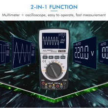 2in1 Multimeter Oscilloscope ET826 Digital Multimeter HD Screen 200K Highspeed Intelligent Waveform Count 4000 Ranges Multimeter