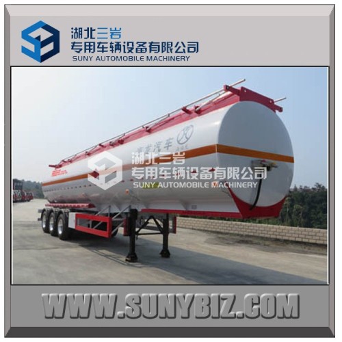 Aluminum alloy flammable liquid tank semi-trailer transport