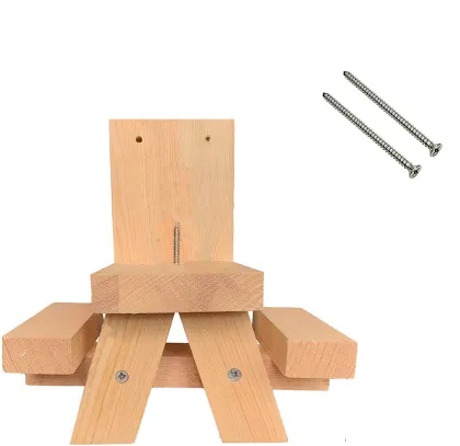 Eastommy hot selling Squirrel Feeders, squirrel picnic table feeder, squirrel feeder picnic table