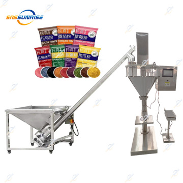 Food grade schroefpoeder vulmachine voor koffie en badpoeders