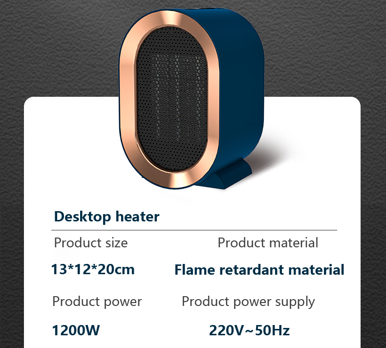 Estufa eléctrica para chimenea de escritorio Zenith