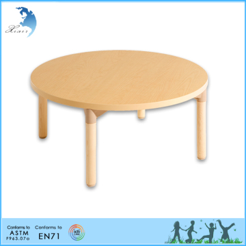 Round table kids writing table solid wood child class table montessori school furniture