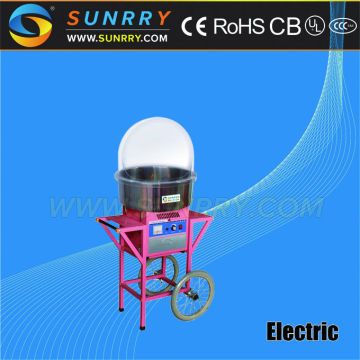 2015 Commercial kitchen cotton candy floss machine cover with cart