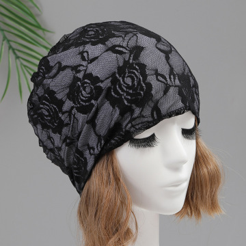 Spring and Autumn Thin Cover Hat Korean Baotou Postpartum Scarf Hat