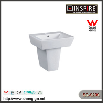SG 9209 china suppliers bathroom ceramic wall hung basin with high quality