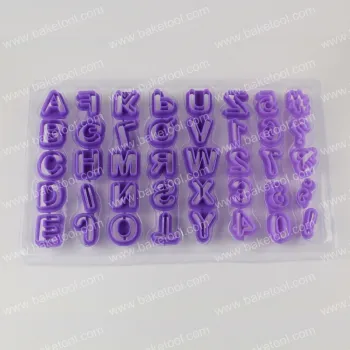 40pcs Alphabet/Numbers cut out cookie cutters set