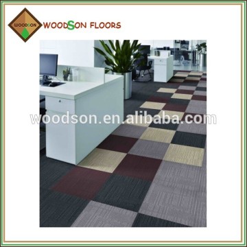 WWS High Quality Rubber Backing Commercial And Removable Carpet Tile