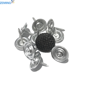 Hot Sale Aluminium Shell Nail Back Buttons for Furniture - Fabric Covered