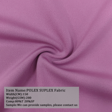 Hot Selling 80 Polyester 20 Spandex Polex Suplex Fabric