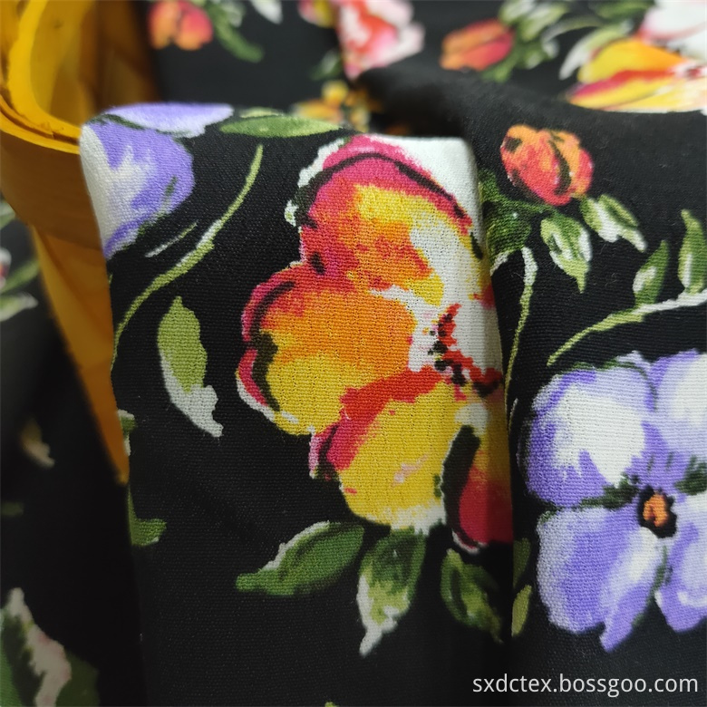 Multi Floral Printed Viscose Fabric