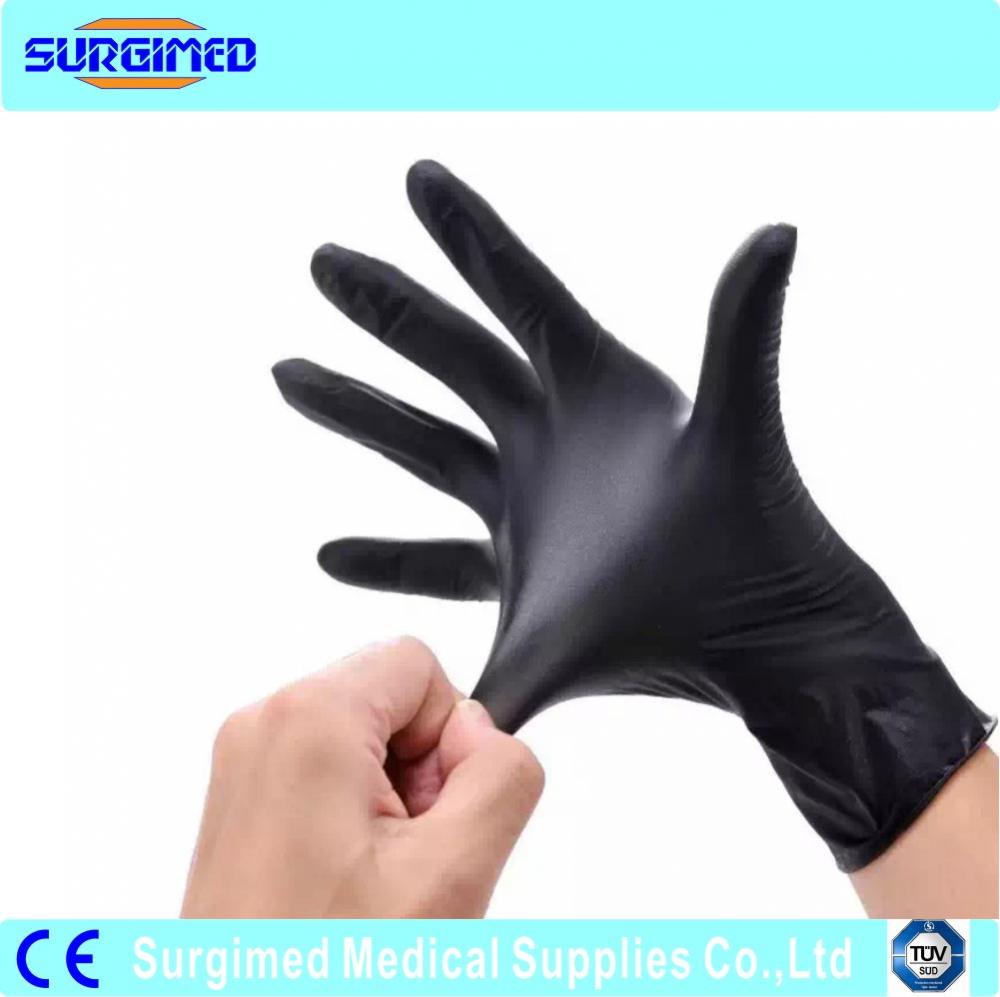 Textured Nitrile Glove Black