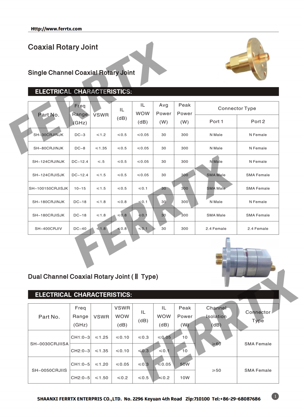 Coaxial Rotary Joint