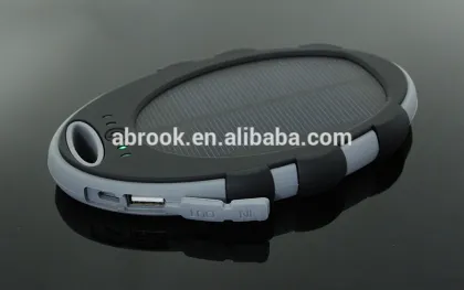 IPX6 waterproof 5000mah portable solar energy power bank
