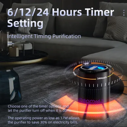 DOUHE OEM Factory Manufacturer Custom Tuya WiFi Control Smart Portable Mini Air Purifier