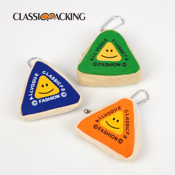 Candy-Colored Triangle Portable Charm Bag for Lipstick, Keys, and More