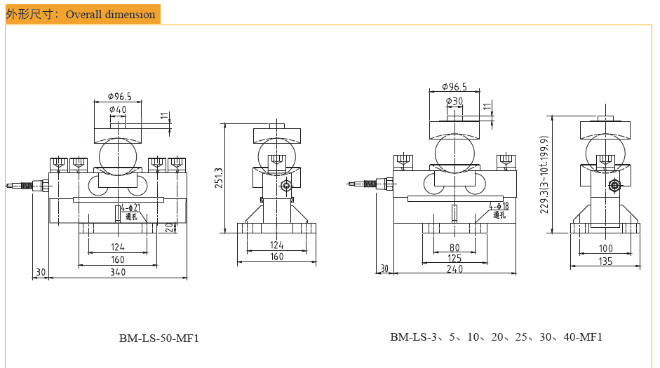 Drawing of BM-LS-××-MF1