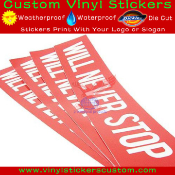 window weatherproof logo sticker