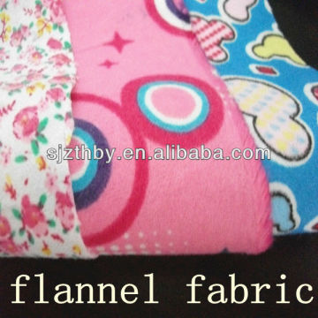 custom double brushed print cotton fabric
